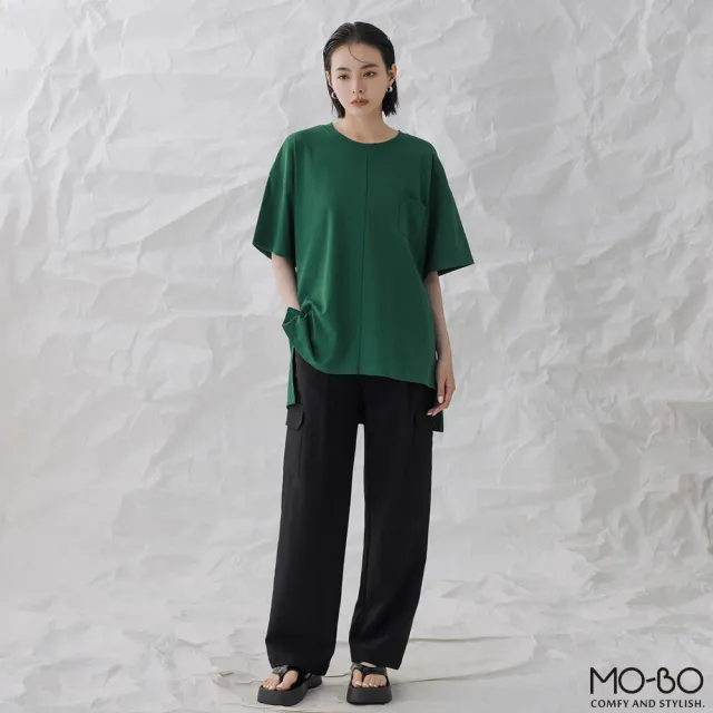 【MO-BO】垂墜直筒工裝感西褲