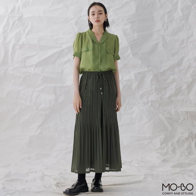 【MO-BO】半月領澎袖襯衫