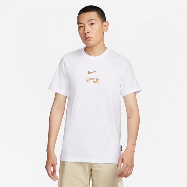 【NIKE 耐吉】上衣 男款 短袖上衣 運動 AS M NSW TEE BIG SWOOSH LBR 白 FD1245-100