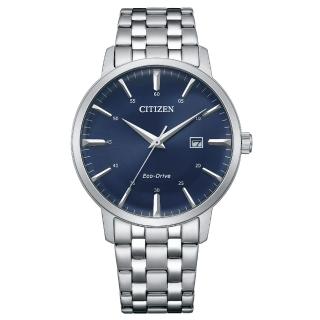 【CITIZEN 星辰】GENTS 都市極簡光動能時尚男錶-藍x銀/40mm(BM7461-85L)