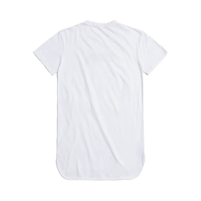 【EDWIN】女裝 人氣復刻款 經典LOGO長版短袖T恤(白色)