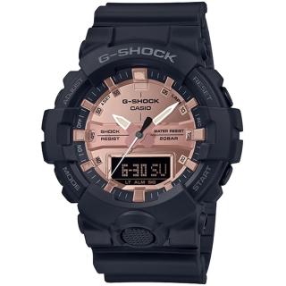 【CASIO 卡西歐】G-SHOCK 街頭潮流雙顯手錶 禮物 雙11(GA-800MMC-1A)