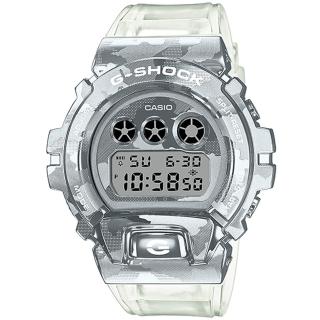 【CASIO 卡西歐】G-SHOCK 冰酷迷彩時尚電子手錶 禮物 開學(GM-6900SCM-1)