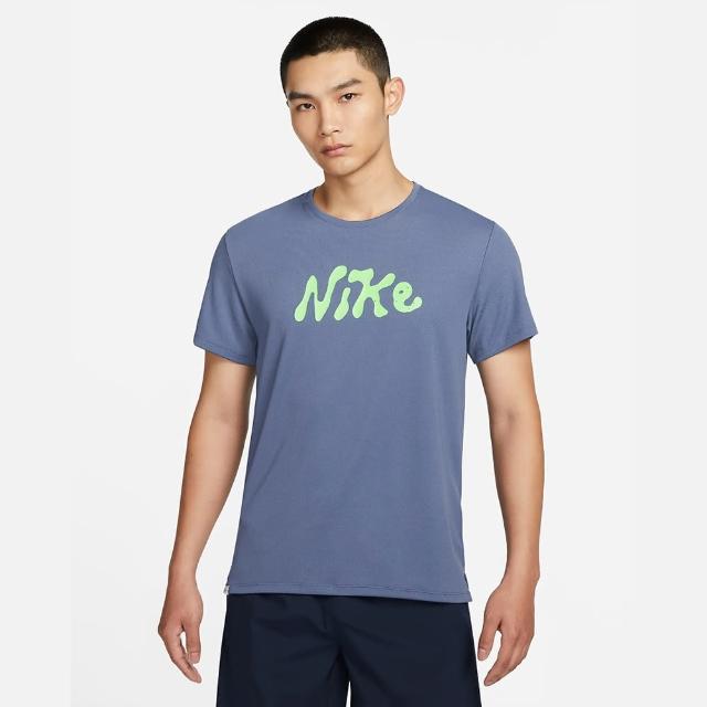 【NIKE 耐吉】上衣 男款 短袖上衣 運動 AS M NK DF UV S72 MILER SS 藍 FB7947-491