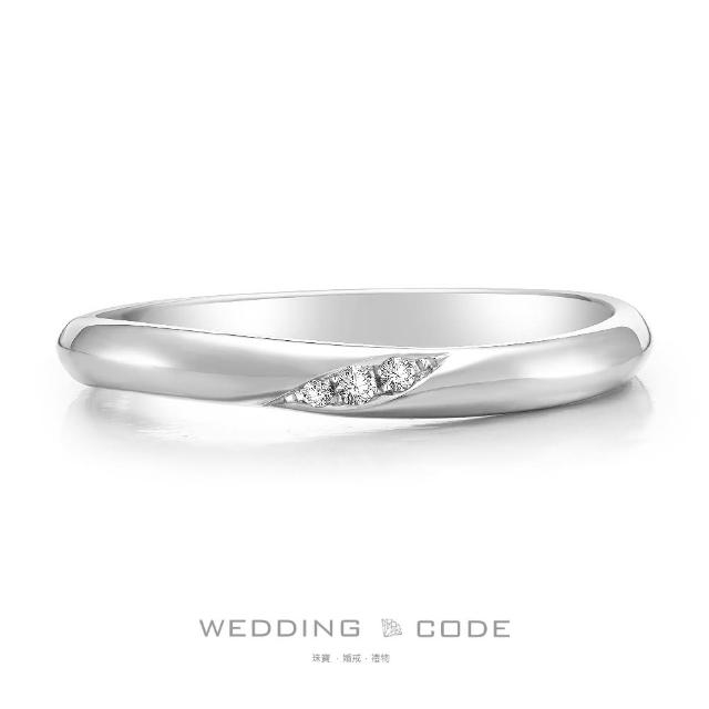 【WEDDING CODE】鉑金 3分鑽石女戒 3105(天然鑽石 母親節 現貨)