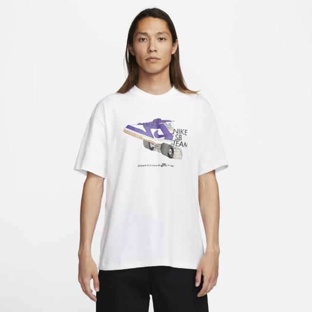 【NIKE 耐吉】上衣 男款 短袖上衣 運動 寬鬆版 AS M NK SB TEE DUNKTEAM 白 FJ1138-100