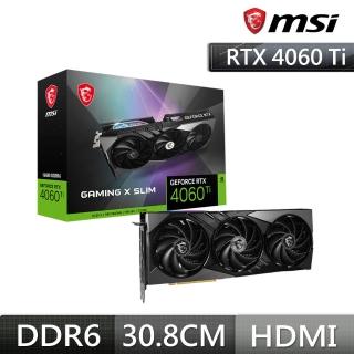 【MSI 微星】RTX 4060 Ti 16G GAMING X SLIM 顯示卡