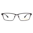 【Masaki 松島正樹】方框 日本鈦光學眼鏡(黑 深暗紅#MFP563 C3)