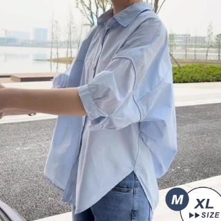 【LANNI 藍尼】★洋氣減齡褶皺小襯衫(上衣/休閒/短袖)