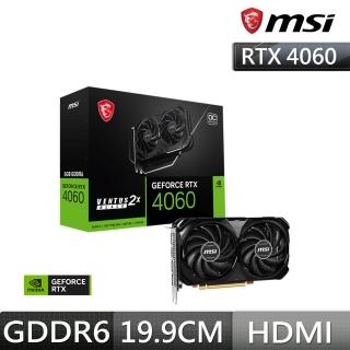 【MSI 微星】RTX 4060 8G VENTUS 2X BLACK OC 顯示卡