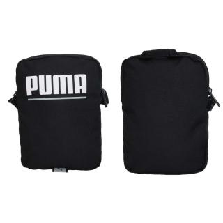 【PUMA】側背小包-斜背包 肩背包 隨身小包 黑白(07961301)