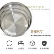 【DIBOTE 迪伯特】304不鏽鋼餐盤-23cm(2入組)
