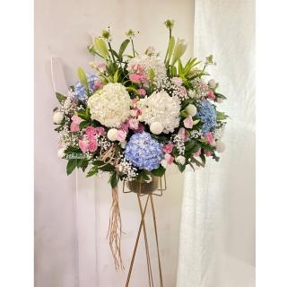【偉盛花坊】金色高架花籃A一個(開幕． 祝賀．頒獎典禮．演唱會．新品上市發表．演講)