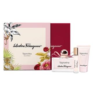 【salvatore ferragamo】芭蕾女伶香氛禮盒(淡香精100ml+10ml+身體乳50ml.專櫃公司貨)