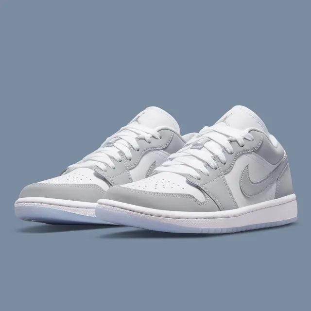 NIKE 耐吉】休閒鞋Air Jordan 1 Low W Wolf Grey White 小Dior 灰白女