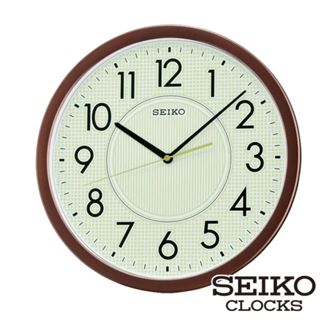 【SEIKO 精工】36cm靜音夜光掛鐘時鐘 QXA629G.QXA629B(夜光 靜音 直徑36cm SK048)