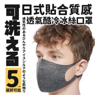 【DR.Story】韓式經典貼合質感透氣酷冷冰絲口罩-2入