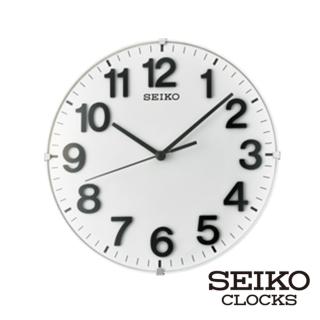 【SEIKO 精工】立體數字靜音座掛兩用鐘 QXA656W(立體造型 靜音機芯 SK048)