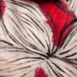 【愛爾蘭 Galway】美麗諾羊毛圍巾 紅白茉莉(65x180cm)