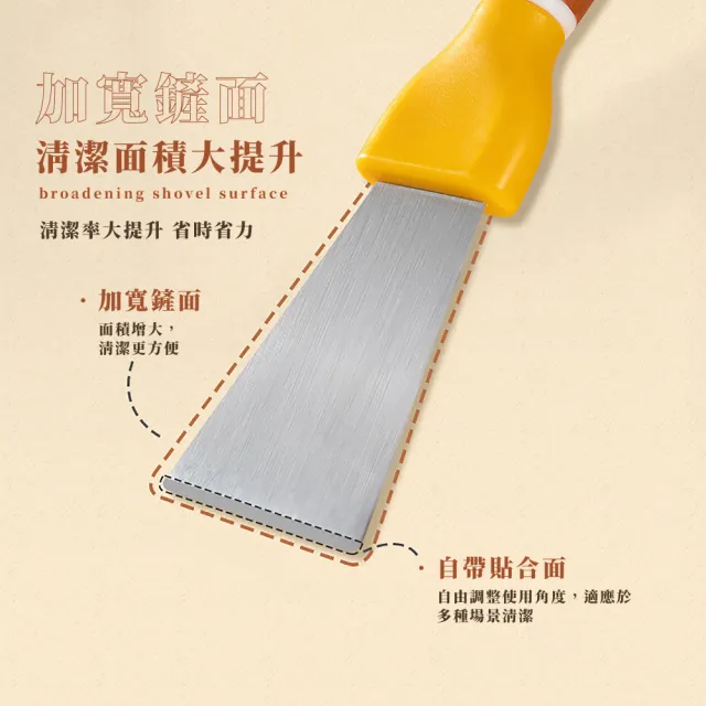 【雙潔淨】雙頭多功能廚房清潔鏟刀(灶台 小清潔刷 隙縫 油煙鏟 冰箱除霜 除膠刀 去膠 油漆 五金用品)