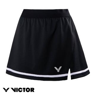 【VICTOR 勝利體育】針織運動短裙 褲裙(K-31300 C 黑)