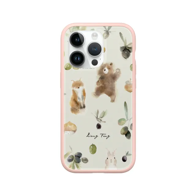 【RHINOSHIELD 犀牛盾】iPhone 12 mini/12 Pro/Max Mod NX手機殼/涼丰系列-橄欖與動物們(涼丰)