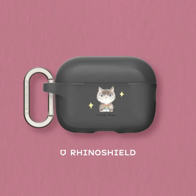 【RHINOSHIELD 犀牛盾】AirPods Pro2/Pro/第3/2/1代 無線耳機保護殼/涼丰系列-小貓咪(涼丰)