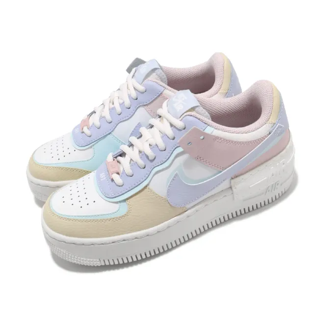 NIKE 耐吉】休閒鞋Wmns AF1 Shadow 女鞋馬卡龍色拼接粉紅粉紫(CI0919