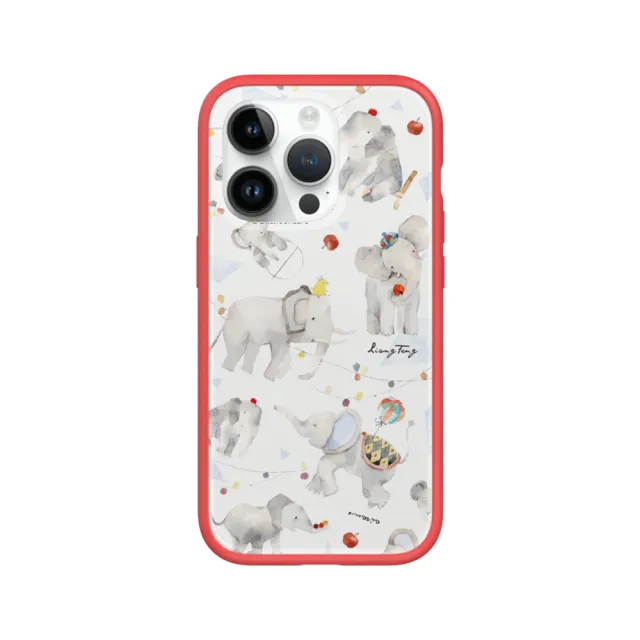 【RHINOSHIELD 犀牛盾】iPhone 14/Plus/14 Pro/Max Mod NX手機殼/涼丰系列-灰色大象(涼丰)