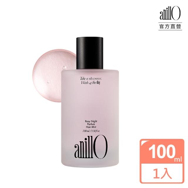 【ANILLO】贈髮油 頭髮香氛噴霧100ml(滋潤髮絲、髮香噴霧、漫夜玫瑰)