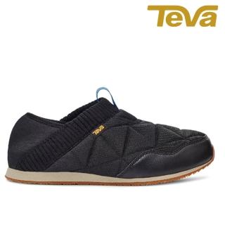 【TEVA】Re Ember Moc 男 兩穿式防潑水法國麵包鞋/休閒鞋/懶人鞋 黑色/灰褐色(TV1125472BPZT)