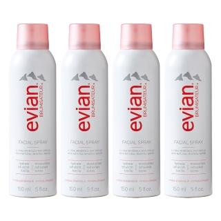 【Evian 依雲】愛維養 天然礦泉護膚噴霧150ML *4入組(專櫃公司貨)