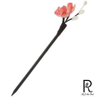 【RJ New York】漸變色琉璃花瓣珍珠銅線盤髮髮氈(3色可選)