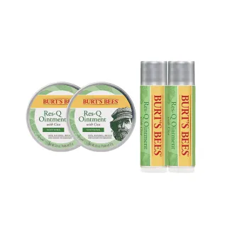 【BURT’S BEES】神奇積雪草本修護霜17 2入+神奇草本修護棒4.25g 2入(護唇膏/蜜蜂爺爺/天然/神奇紫草霜)