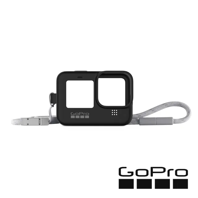 【GoPro】HERO9/10/11/12 Black 專用矽膠護套+繫繩 Sleeve + Lanyard(公司貨)