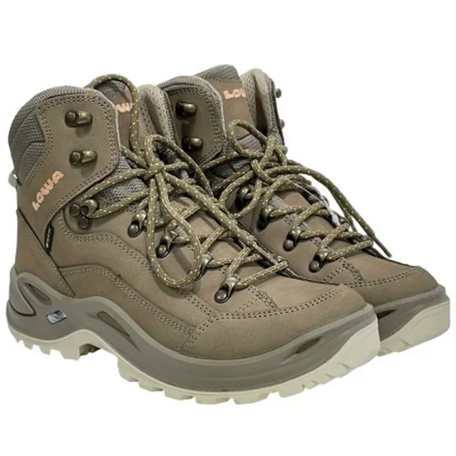 【LOWA】女-防水透氣GORE-TEX中筒登山鞋 RENEGADE GTX MID Ws 淺沙(320945-4317)