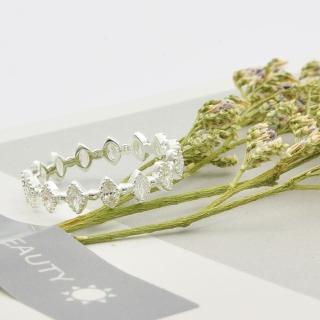 【Niloe】絢麗 華麗風 純銀對戒 尾戒 戒指 指耀華麗系列 女款創新設計(925純銀 尾戒 對戒 多尺