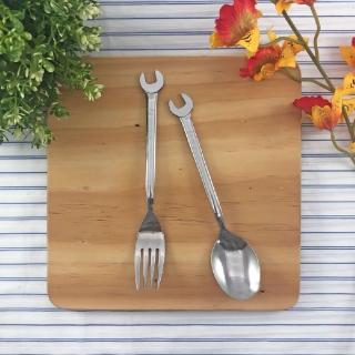 【SALUS】日本製 工業風扳手餐具-L(餐具 不鏽鋼 刀子 叉子 湯匙 下午茶 工業風)