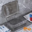 【iSFun】翻蓋透視＊桌上大容量化妝品收納盒(顏色可選)