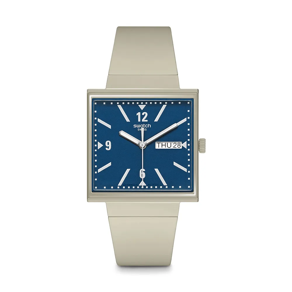 【SWATCH】Gent 原創系列手錶 WHAT IF BEIGE? 瑞士錶 錶(33mm)