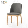 【文創集】艾瑪透氣棉麻布餐椅(二色可選＋單張餐椅販售出貨)
