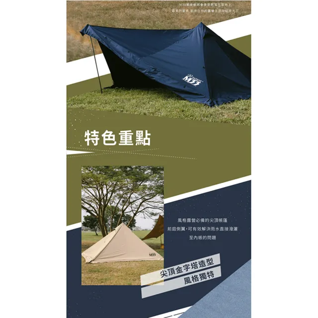 【TiiTENT】M33 Triangulum 單峰帳《海軍藍》三角座星系/TC棉感帳/TSP-NB