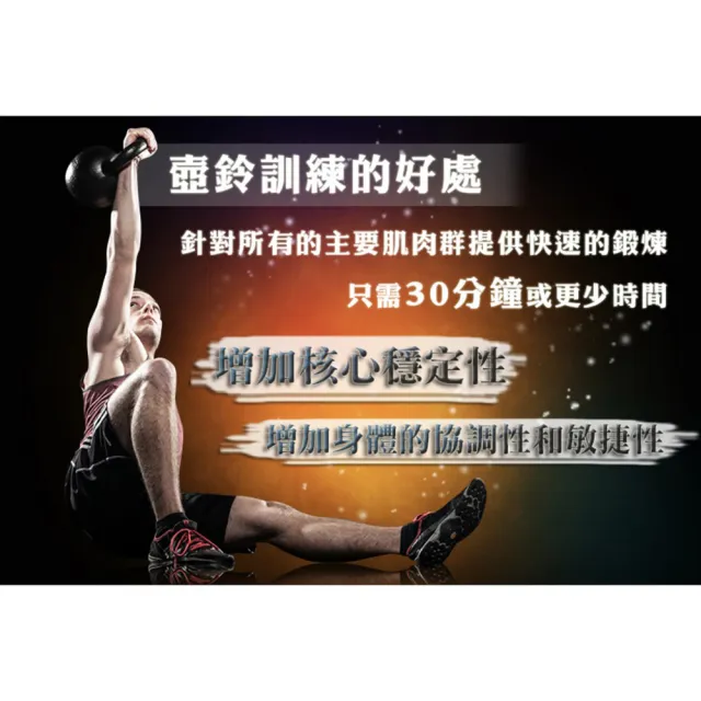 【Fitek】18公斤壺鈴 經典款壺鈴(18KG鑄鐵壺鈴 專業壺鈴)