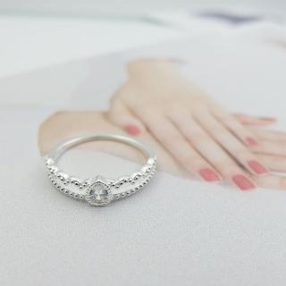 【Niloe】皇冠 純銀對戒 尾戒 組合戒 指耀華麗系列 女款創新設計(925純銀 尾戒 對戒 多尺寸)