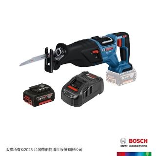 【BOSCH 博世】18V鋰電免碳刷軍刀鋸套裝組(GSA 185-LI 4.0Ahx1)