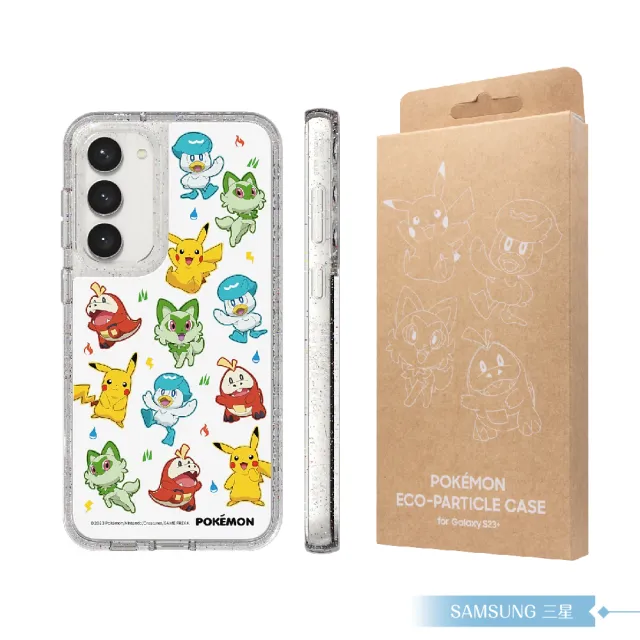 【Samsung 三星】原廠公司貨 S23+ S916 Pokemon Eco-Friends 系列保護殼