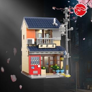 【瑪琍歐】日式街景模型-吃茶店/C66010W(房屋側面牆可單邊開啟)