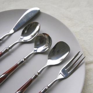 【SALUS】日本製 不鏽鋼鑲木餐具-抹刀(餐具 不鏽鋼 刀子 叉子 湯匙 下午茶 茶具 天然木 實木)