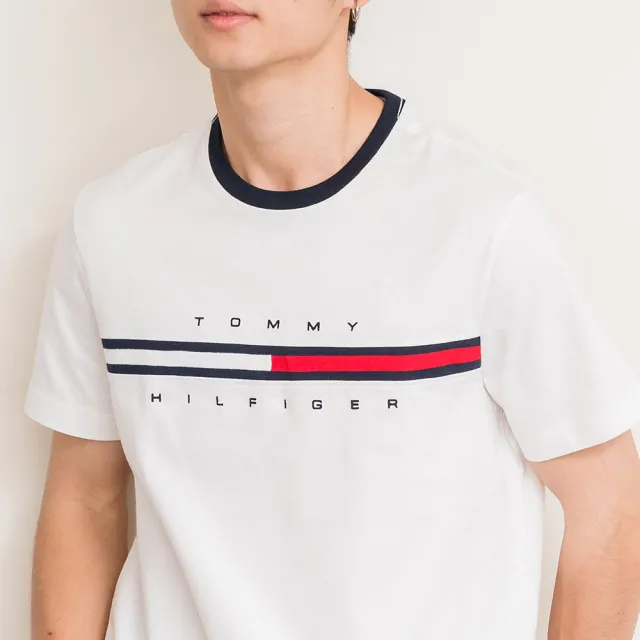 【Tommy Hilfiger】男版 經典大LOGO 短袖(熱賣款 經典款 男生短袖 上衣 T恤)