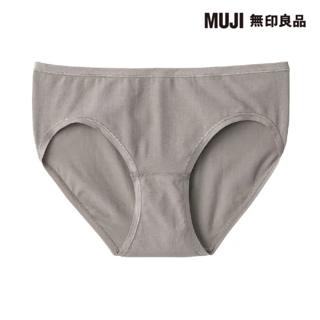 【MUJI 無印良品】女有機棉混彈性低腰短版內褲(共6色)